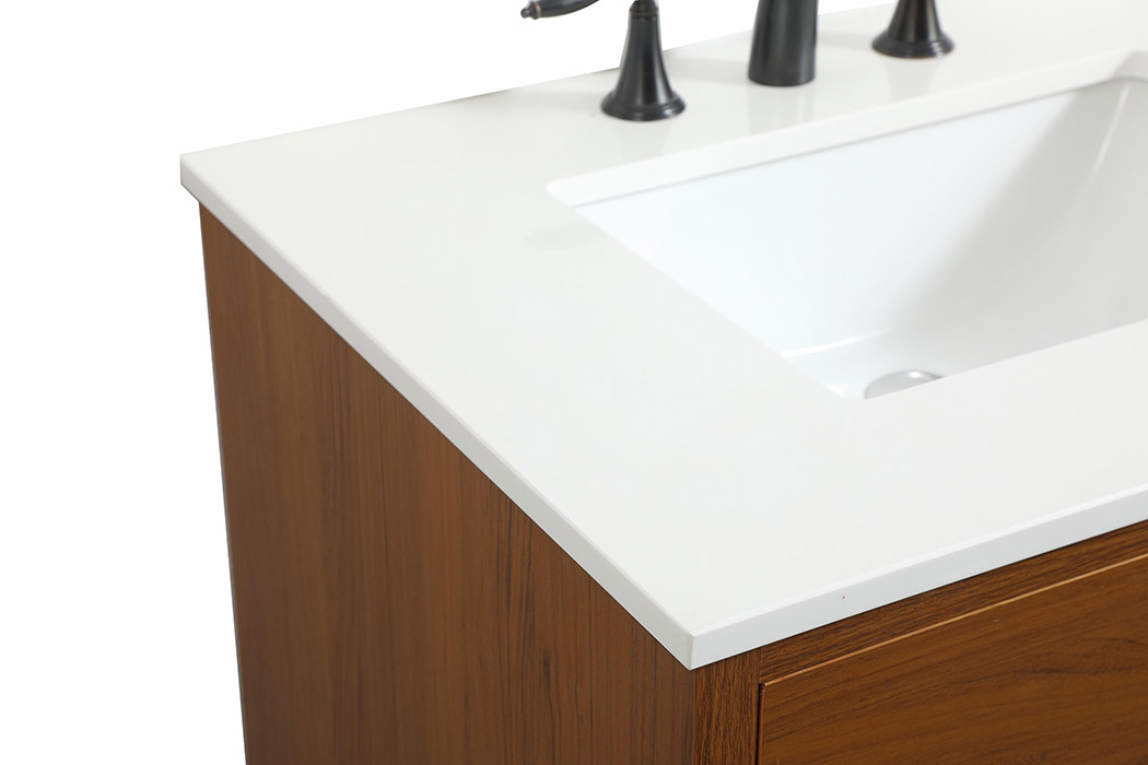 Elegant Bathroom Vanity - Teak (VF41030MTK)