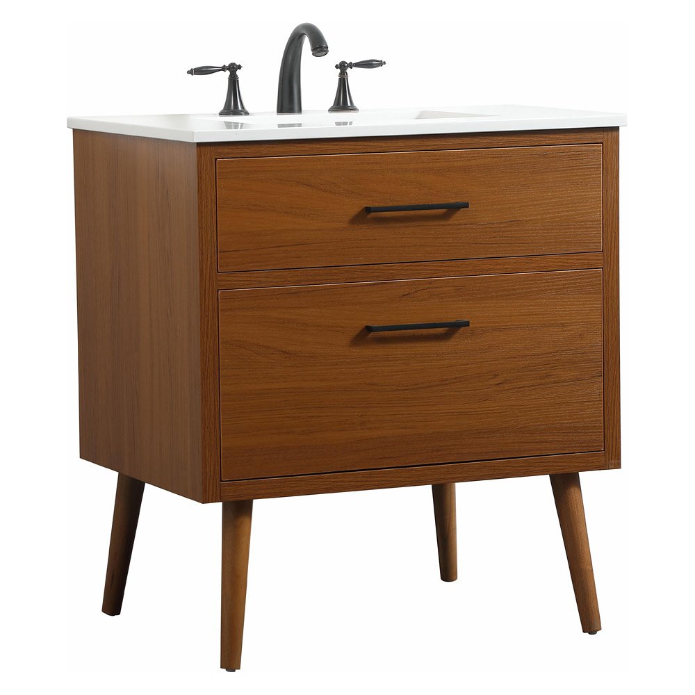 Elegant Bathroom Vanity - Teak (VF41030MTK)