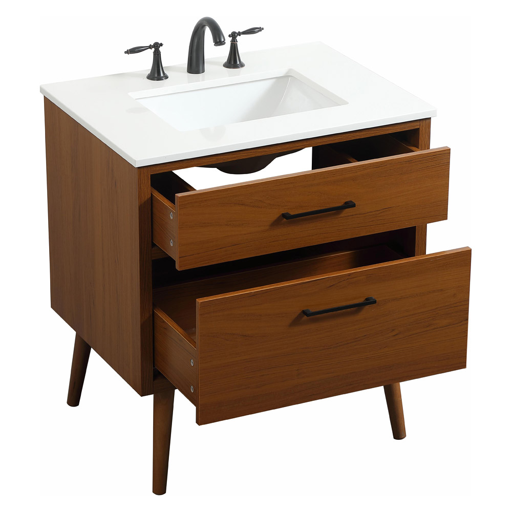 Elegant Bathroom Vanity - Teak (VF41030MTK)