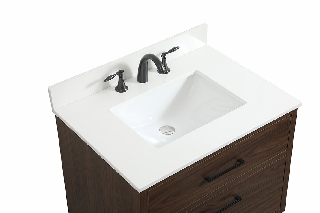 Elegant Bathroom Vanity - Walnut (VF41030MWT-BS)