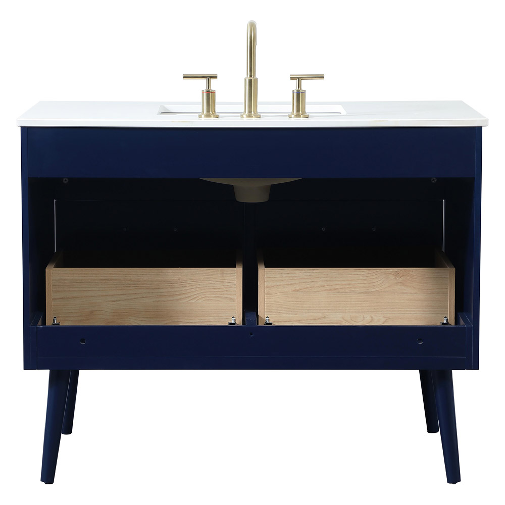 Elegant Bathroom Vanity - Blue (VF41042MBL)