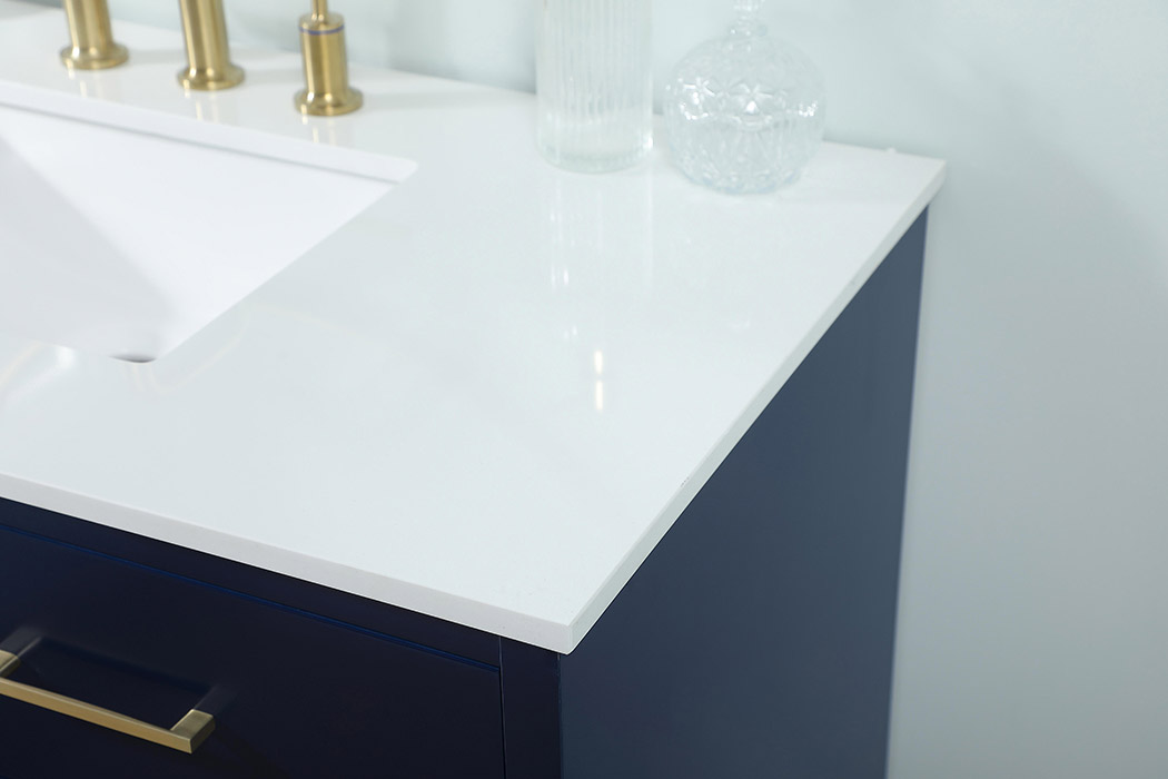 Elegant Bathroom Vanity - Blue (VF41042MBL)