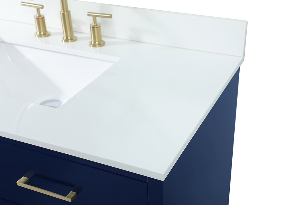 Elegant Bathroom Vanity - Blue (VF41042MBL-BS)