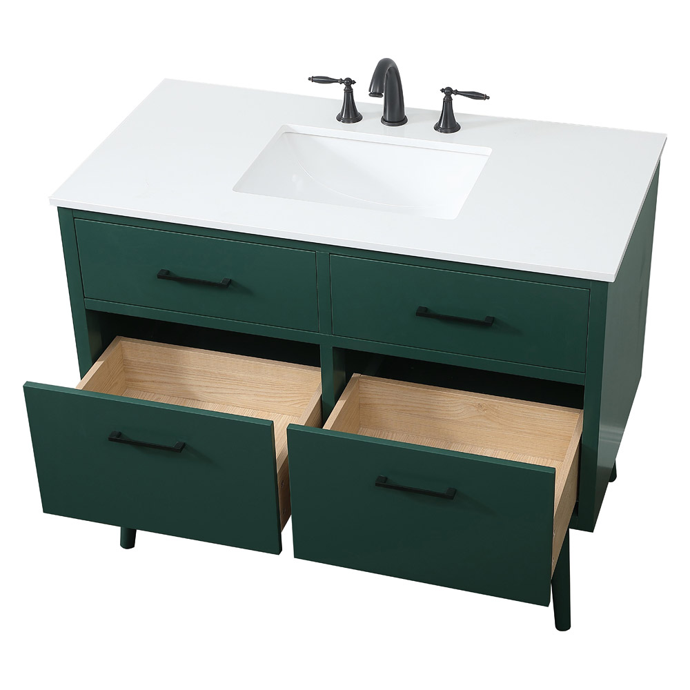 Elegant Bathroom Vanity - Green (VF41042MGN)