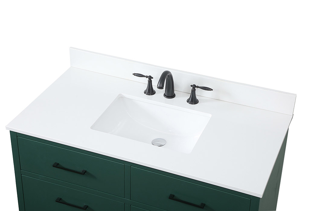 Elegant Bathroom Vanity - Green (VF41042MGN-BS)