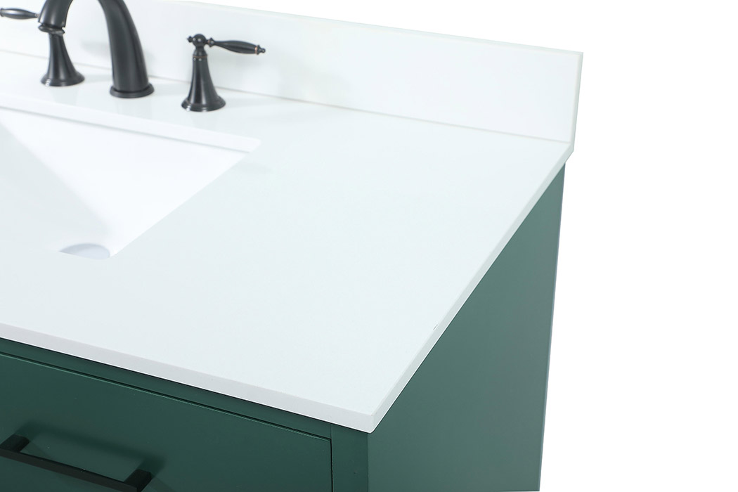 Elegant Bathroom Vanity - Green (VF41042MGN-BS)