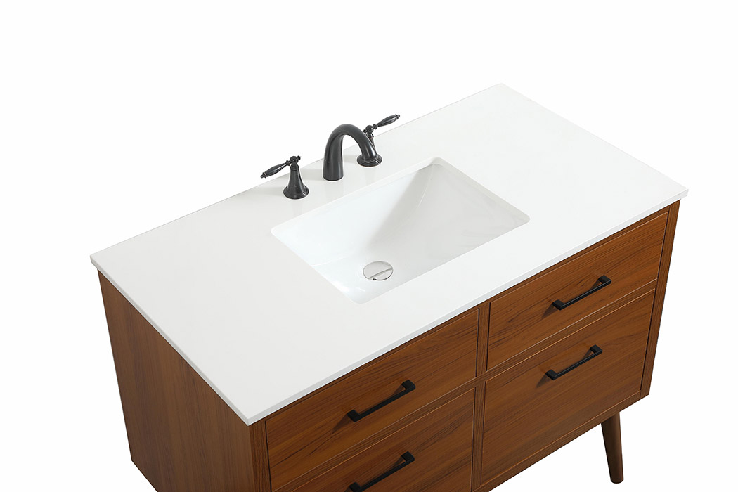 Elegant Bathroom Vanity - Teak (VF41042MTK)