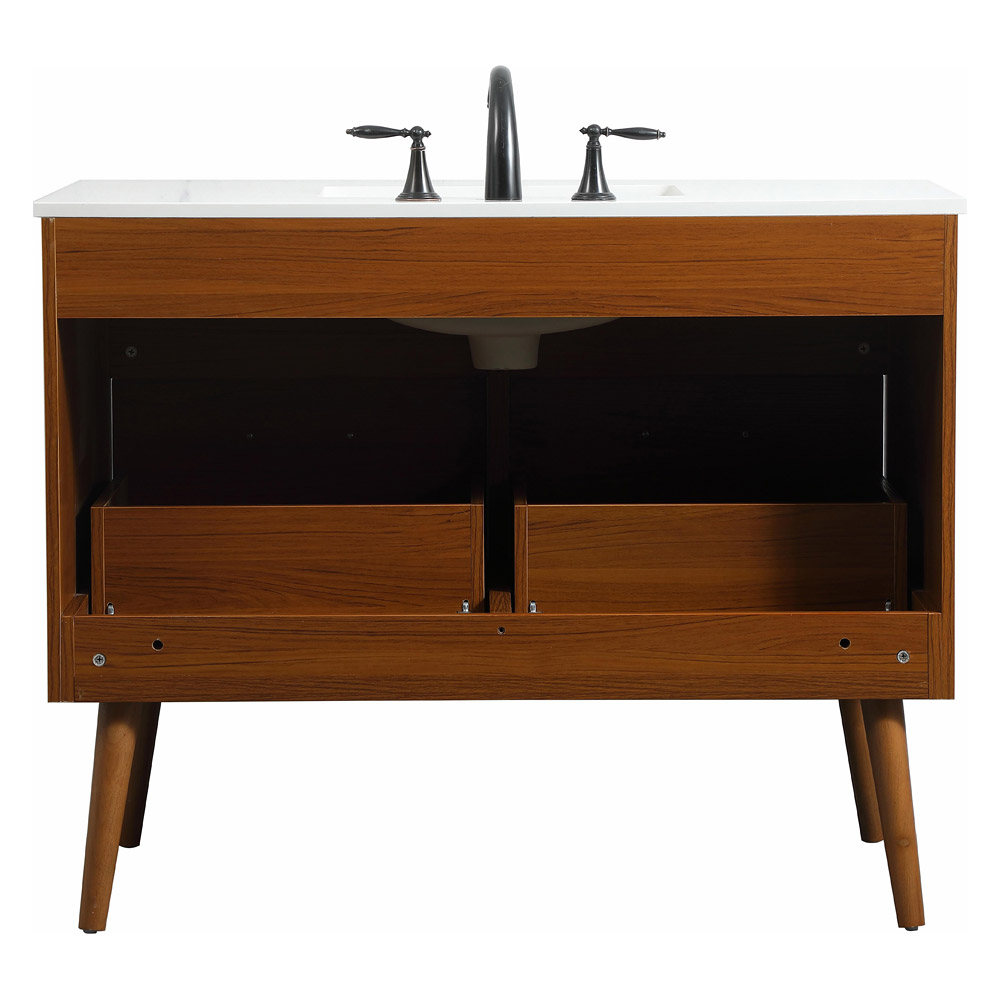 Elegant Bathroom Vanity - Teak (VF41042MTK)