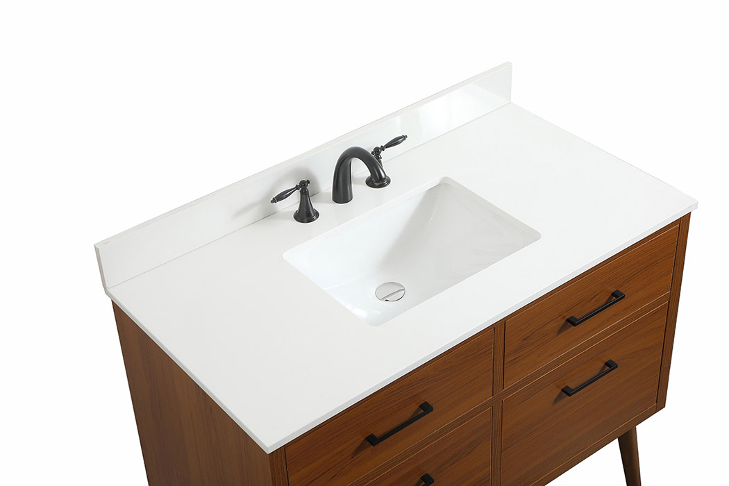 Elegant Bathroom Vanity - Teak (VF41042MTK-BS)