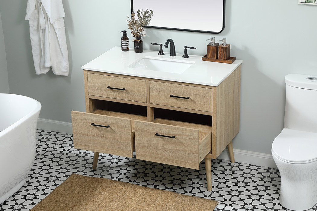 Elegant Bathroom Vanity - Mango Wood (VF41042MW)