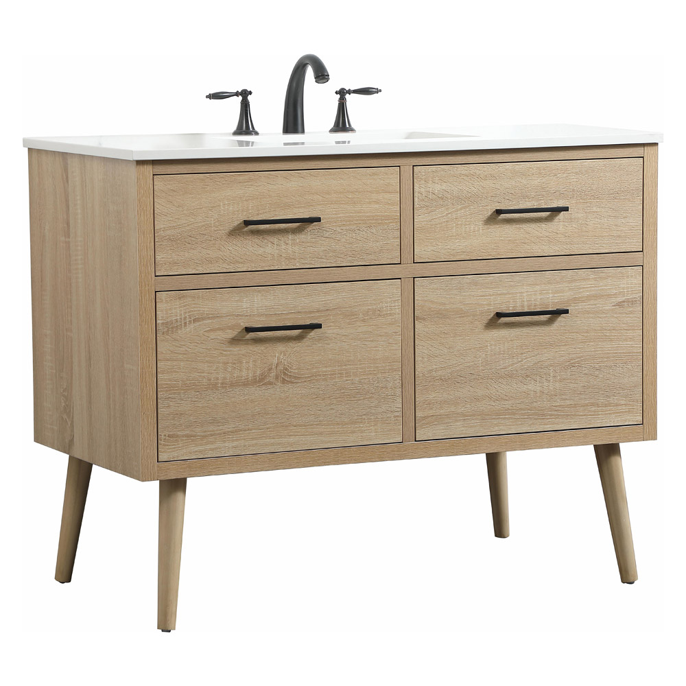 Elegant Bathroom Vanity - Mango Wood (VF41042MW)