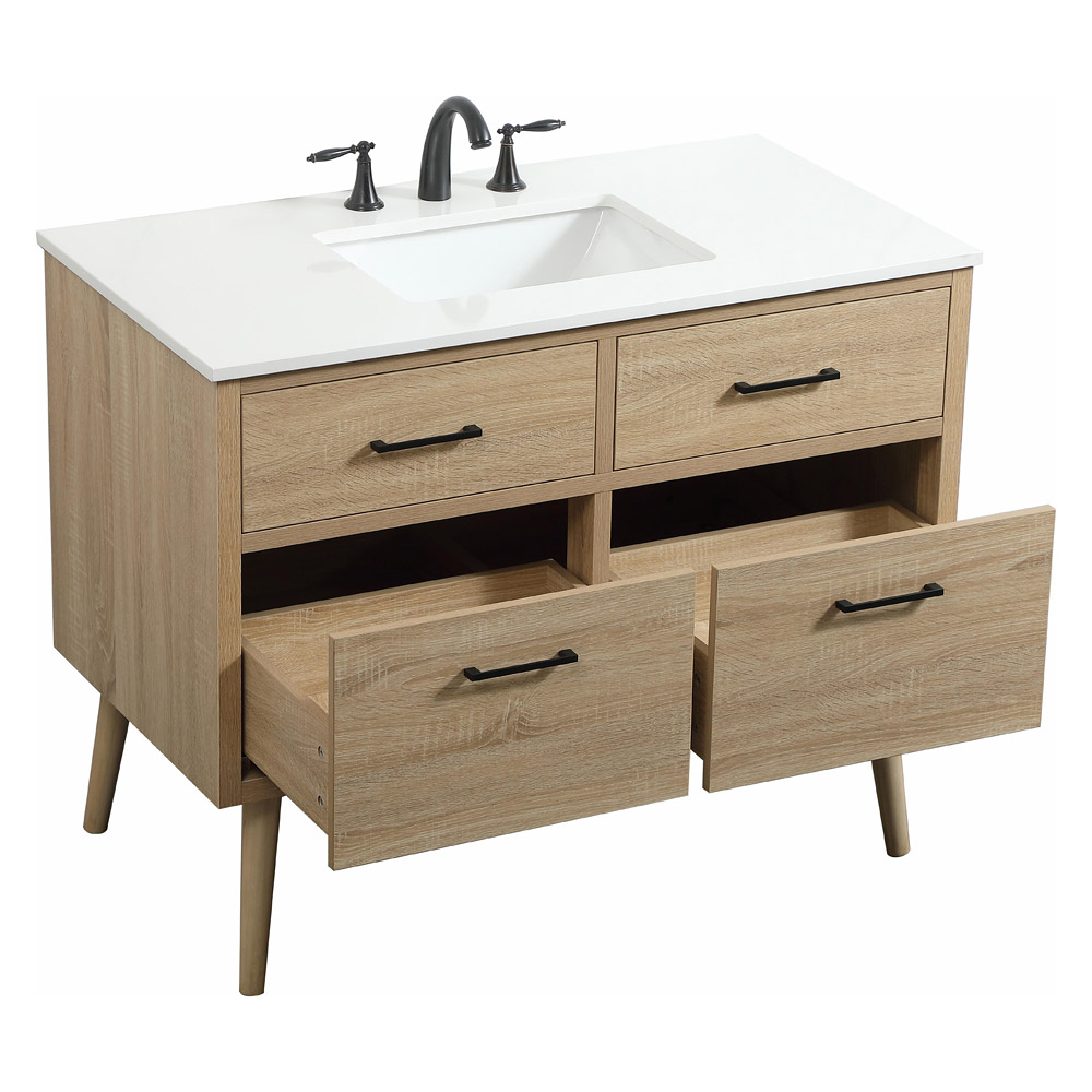 Elegant Bathroom Vanity - Mango Wood (VF41042MW)