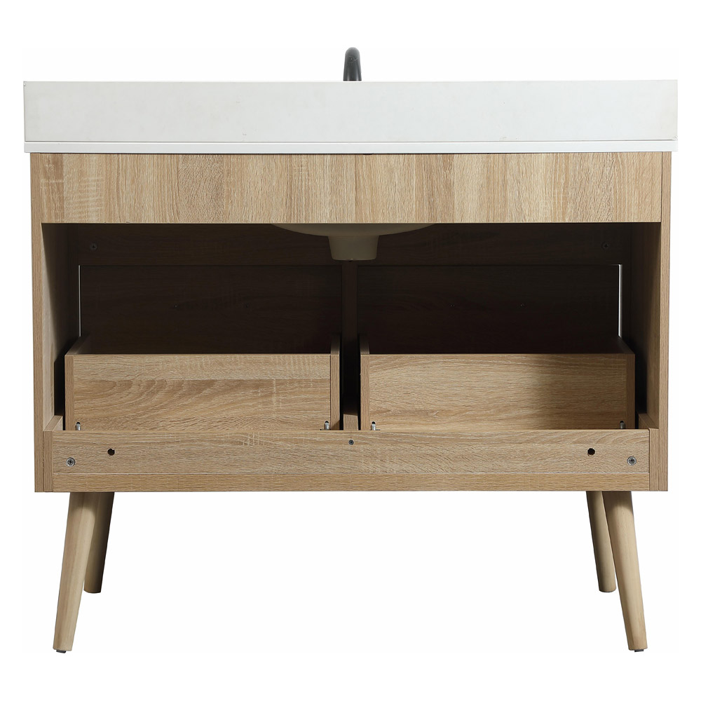 Elegant Bathroom Vanity - Mango Wood (VF41042MW-BS)