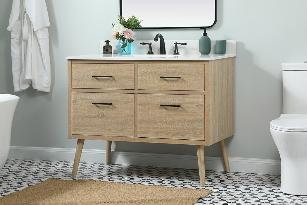 Elegant Bathroom Vanity - Mango Wood (VF41042MW-BS)