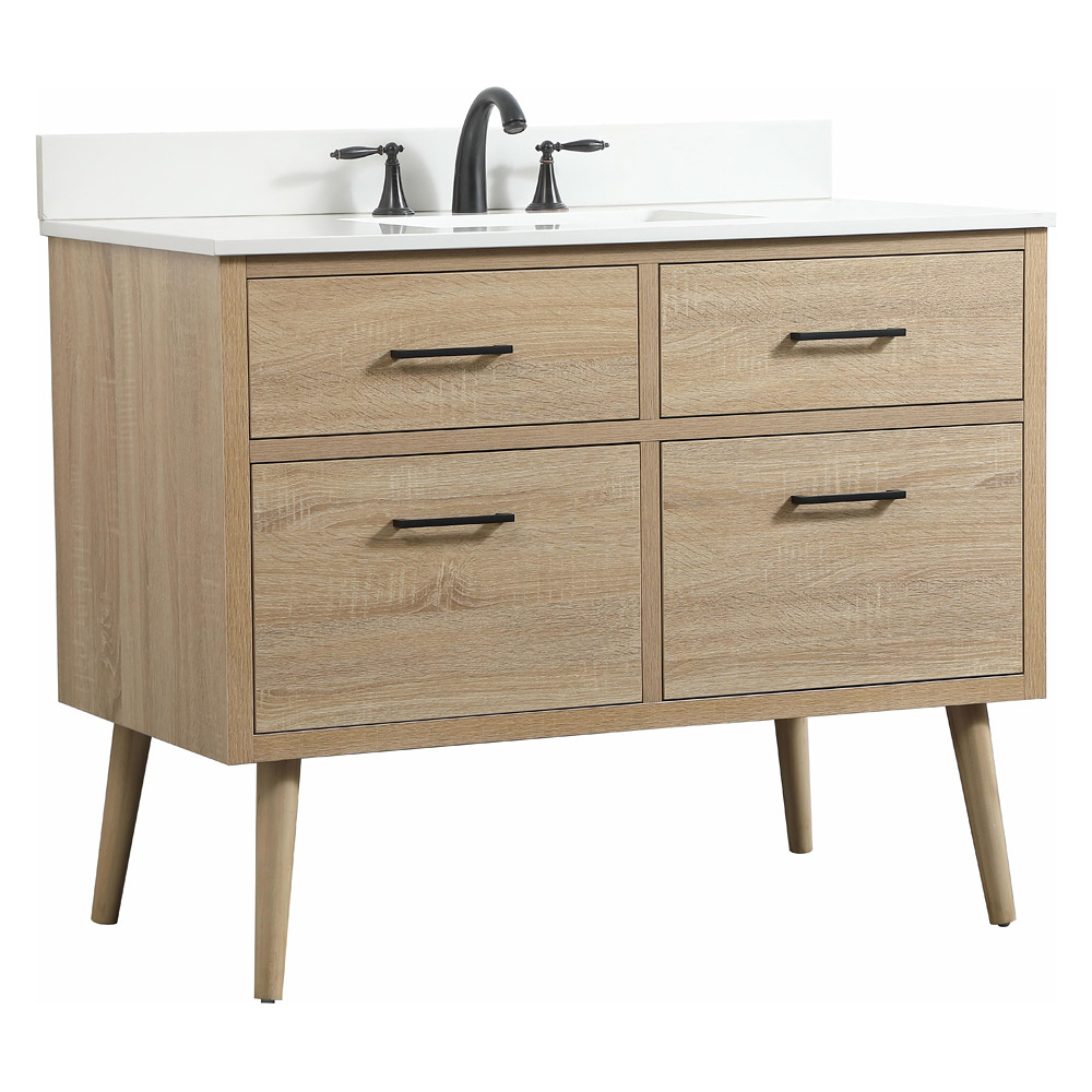 Elegant Bathroom Vanity - Mango Wood (VF41042MW-BS)