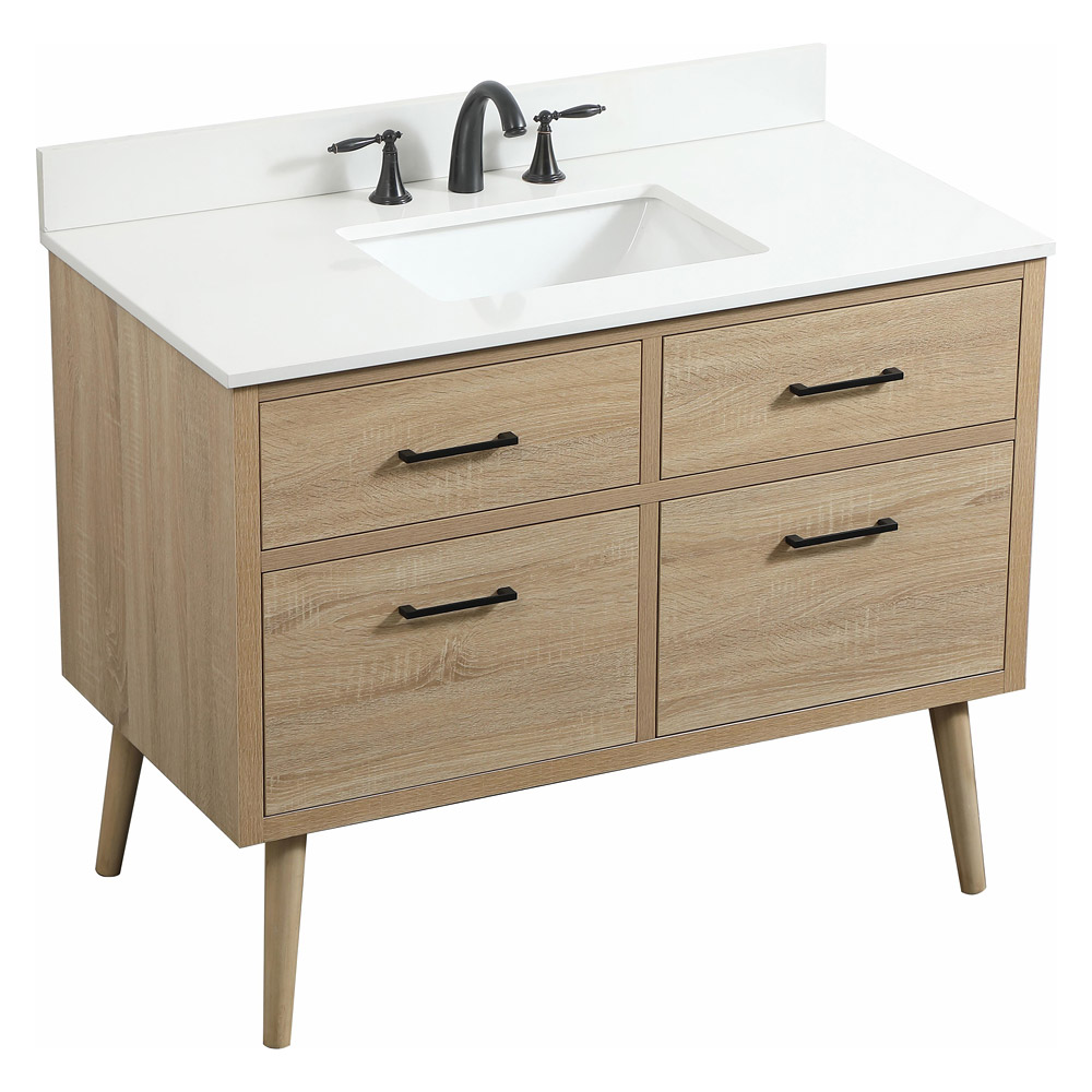 Elegant Bathroom Vanity - Mango Wood (VF41042MW-BS)