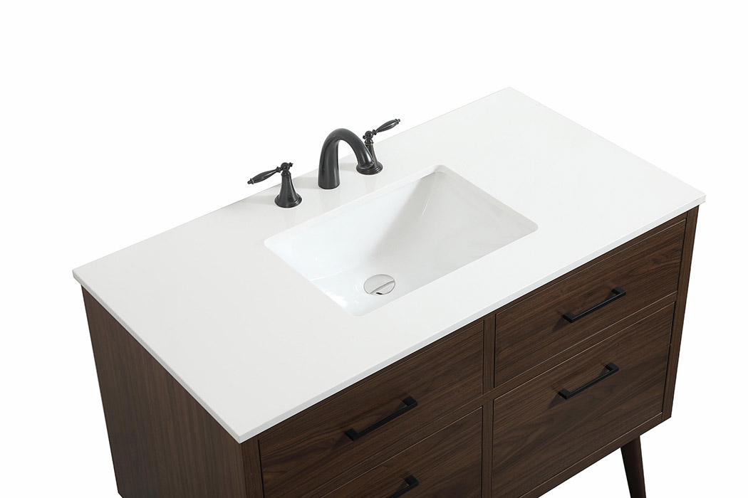 Elegant Bathroom Vanity - Walnut (VF41042MWT)