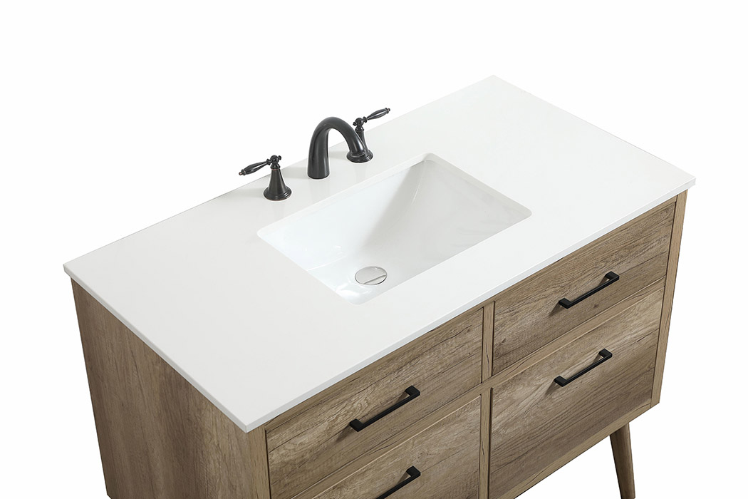 Elegant Bathroom Vanity - Natural Oak (VF41042NT)