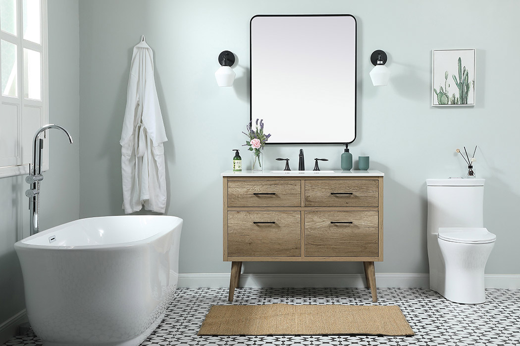 Elegant Bathroom Vanity - Natural Oak (VF41042NT)