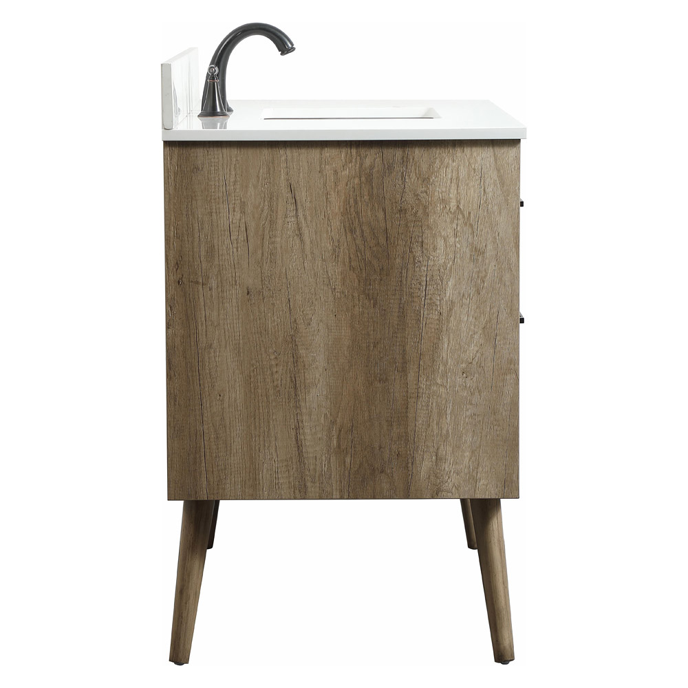 Elegant Bathroom Vanity - Natural Oak (VF41042NT-BS)