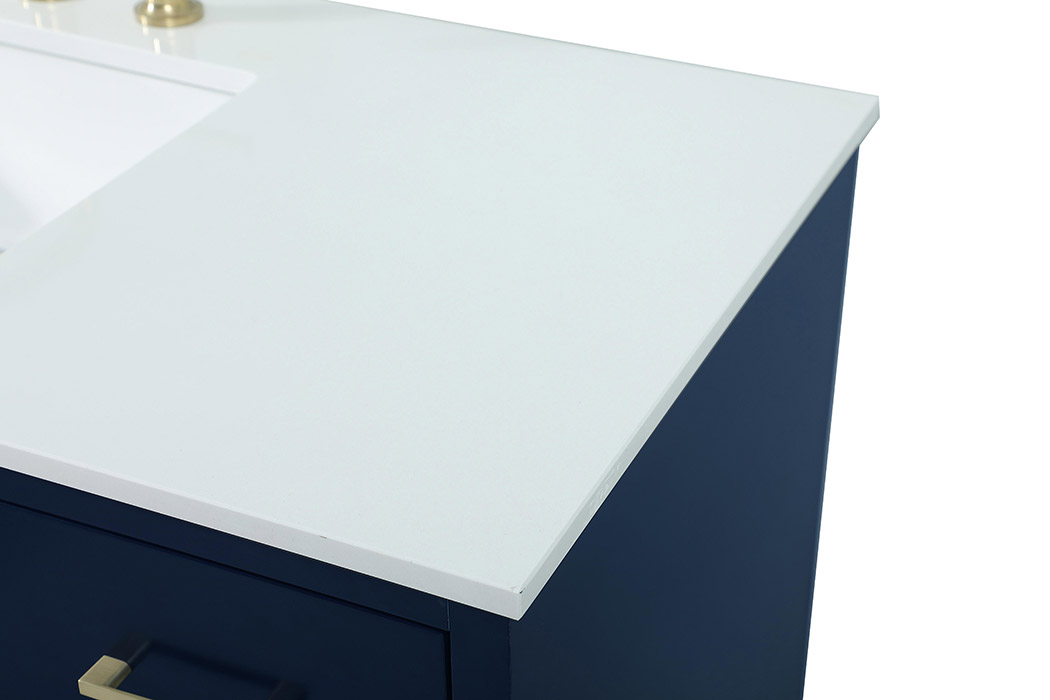 Elegant Bathroom Vanity - Blue (VF41048MBL)