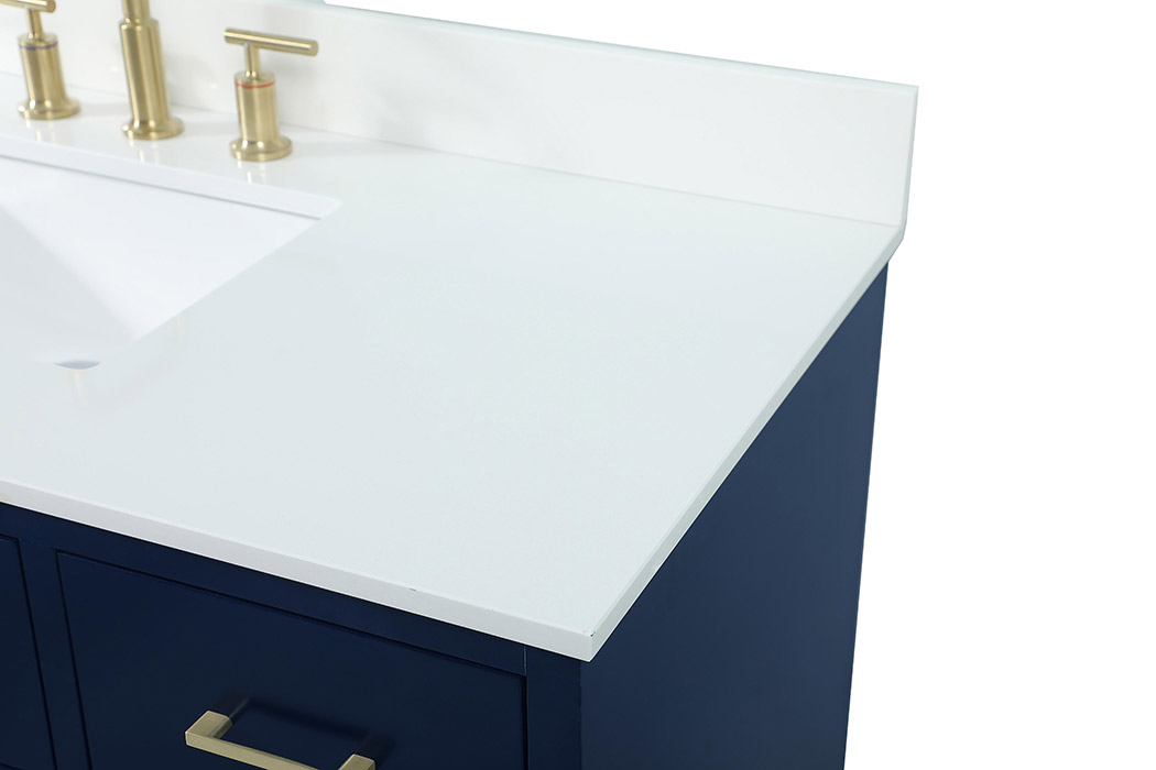 Elegant Bathroom Vanity - Blue (VF41048MBL-BS)