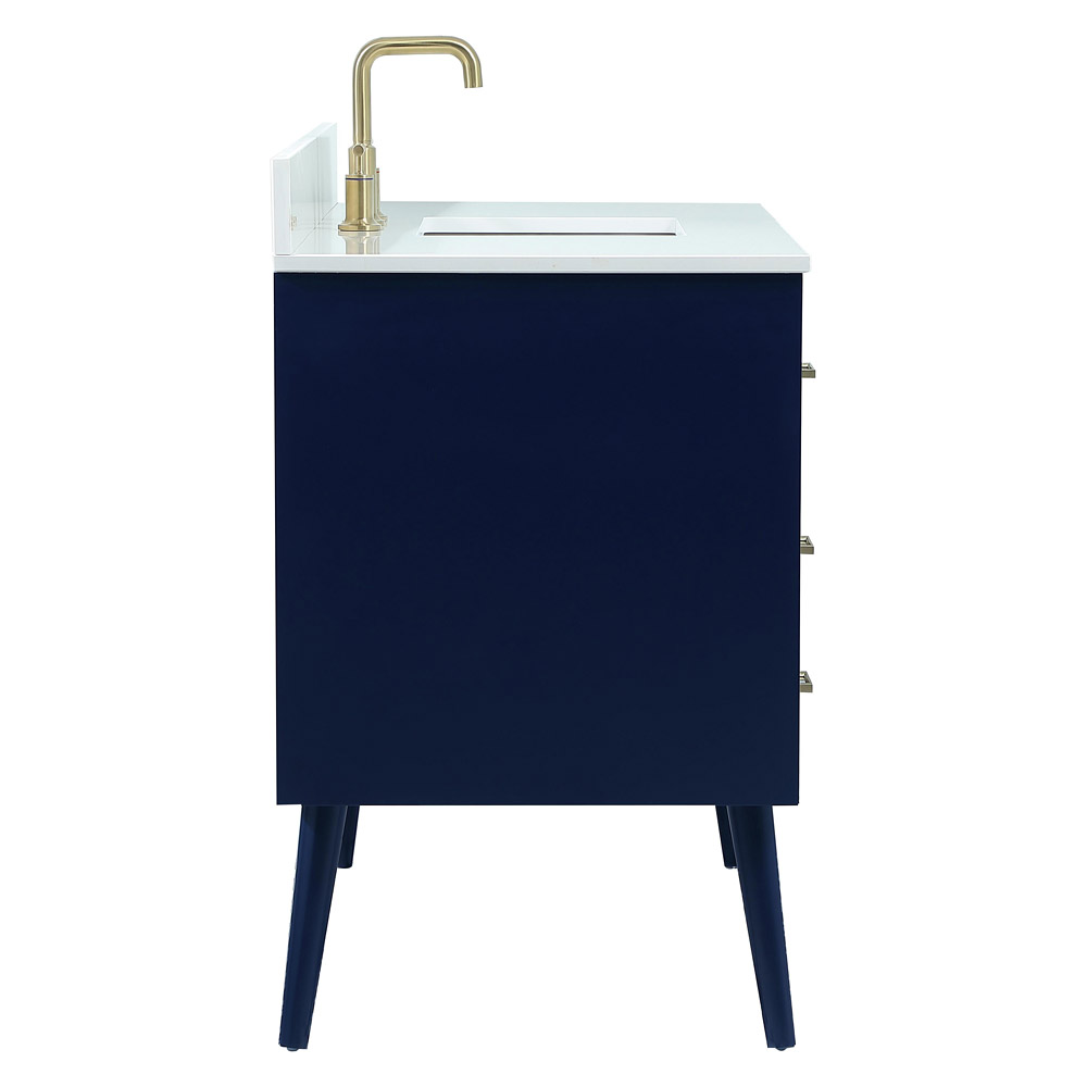 Elegant Bathroom Vanity - Blue (VF41048MBL-BS)