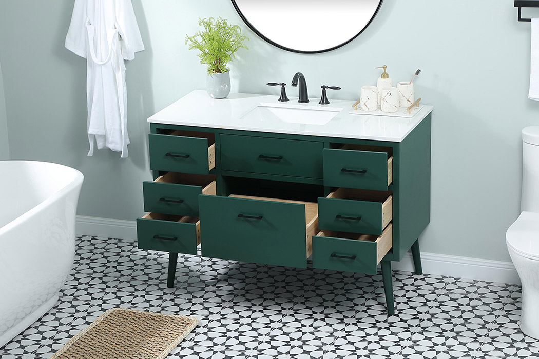 Elegant Bathroom Vanity - Green (VF41048MGN)