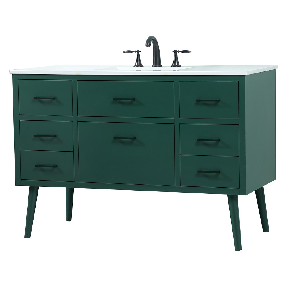 Elegant Bathroom Vanity - Green (VF41048MGN)