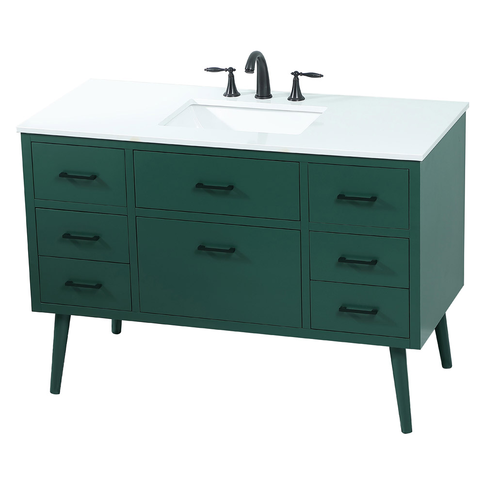 Elegant Bathroom Vanity - Green (VF41048MGN)