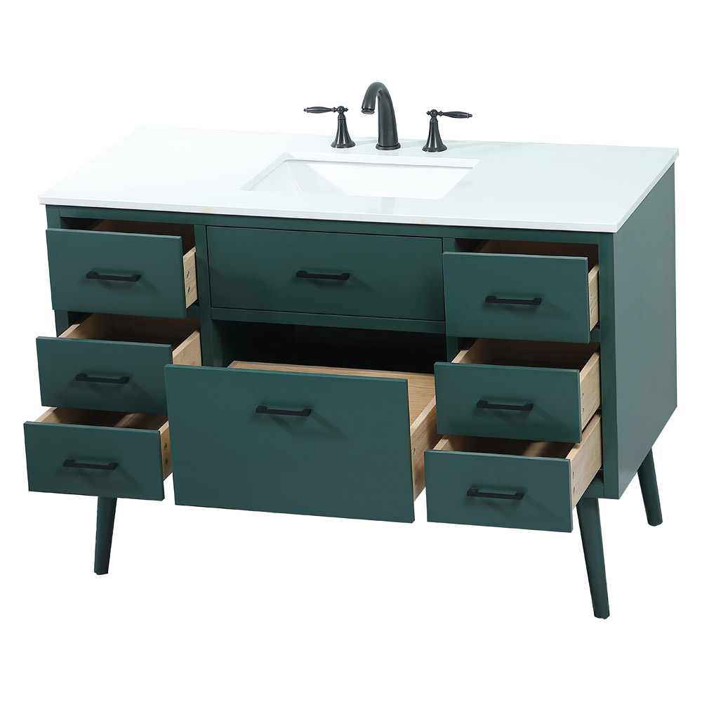 Elegant Bathroom Vanity - Green (VF41048MGN)