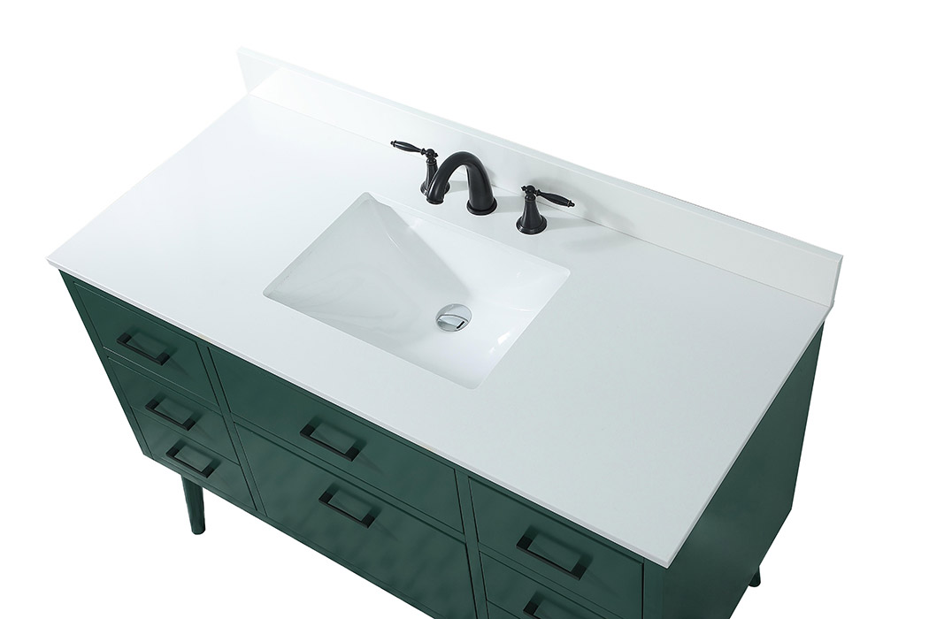 Elegant Bathroom Vanity - Green (VF41048MGN-BS)