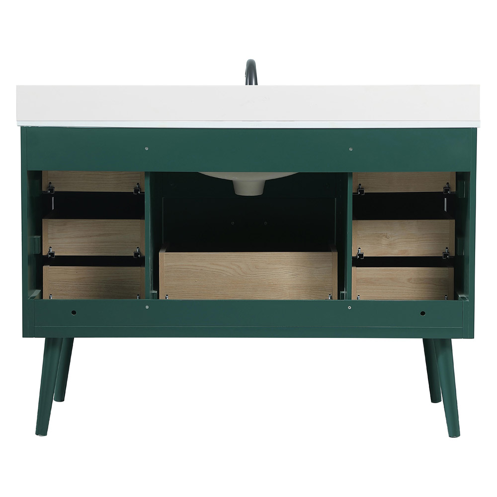 Elegant Bathroom Vanity - Green (VF41048MGN-BS)