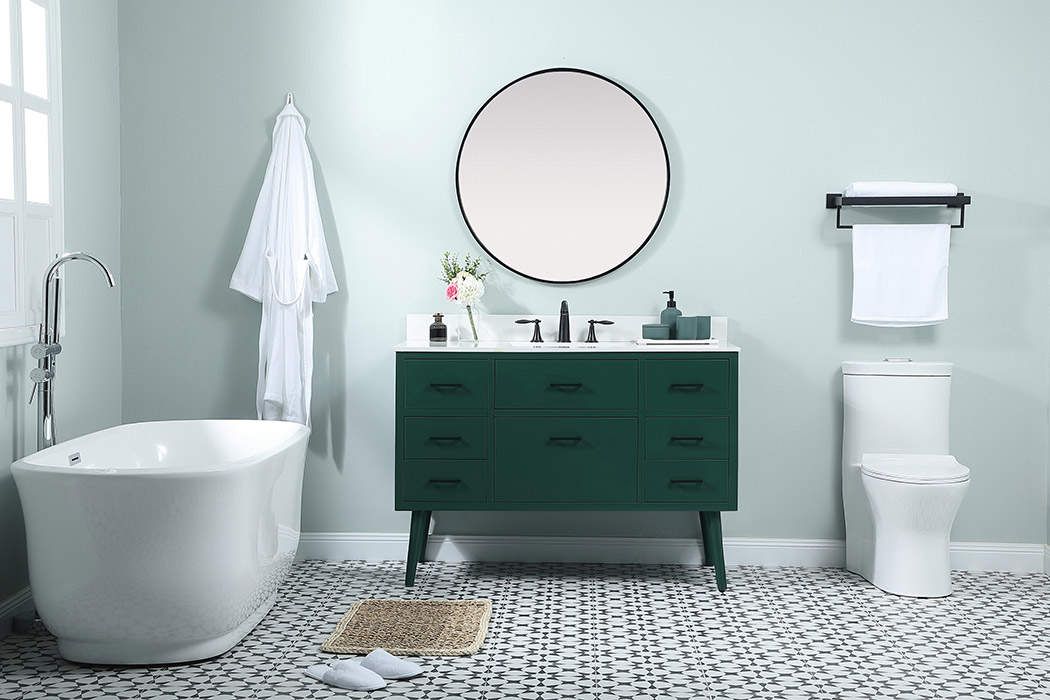 Elegant Bathroom Vanity - Green (VF41048MGN-BS)