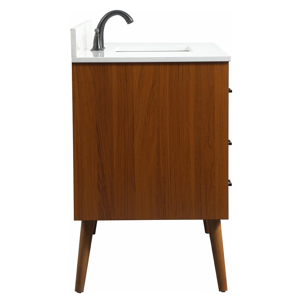 Elegant Bathroom Vanity - Teak (VF41048MTK-BS)