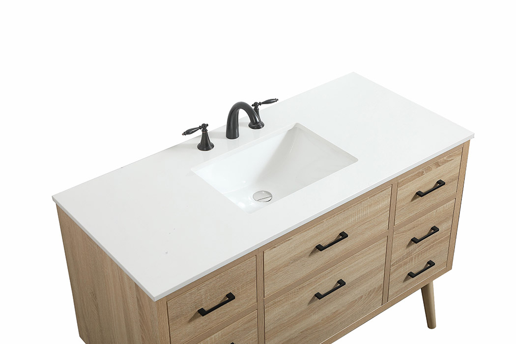 Elegant Bathroom Vanity - Mango Wood (VF41048MW)