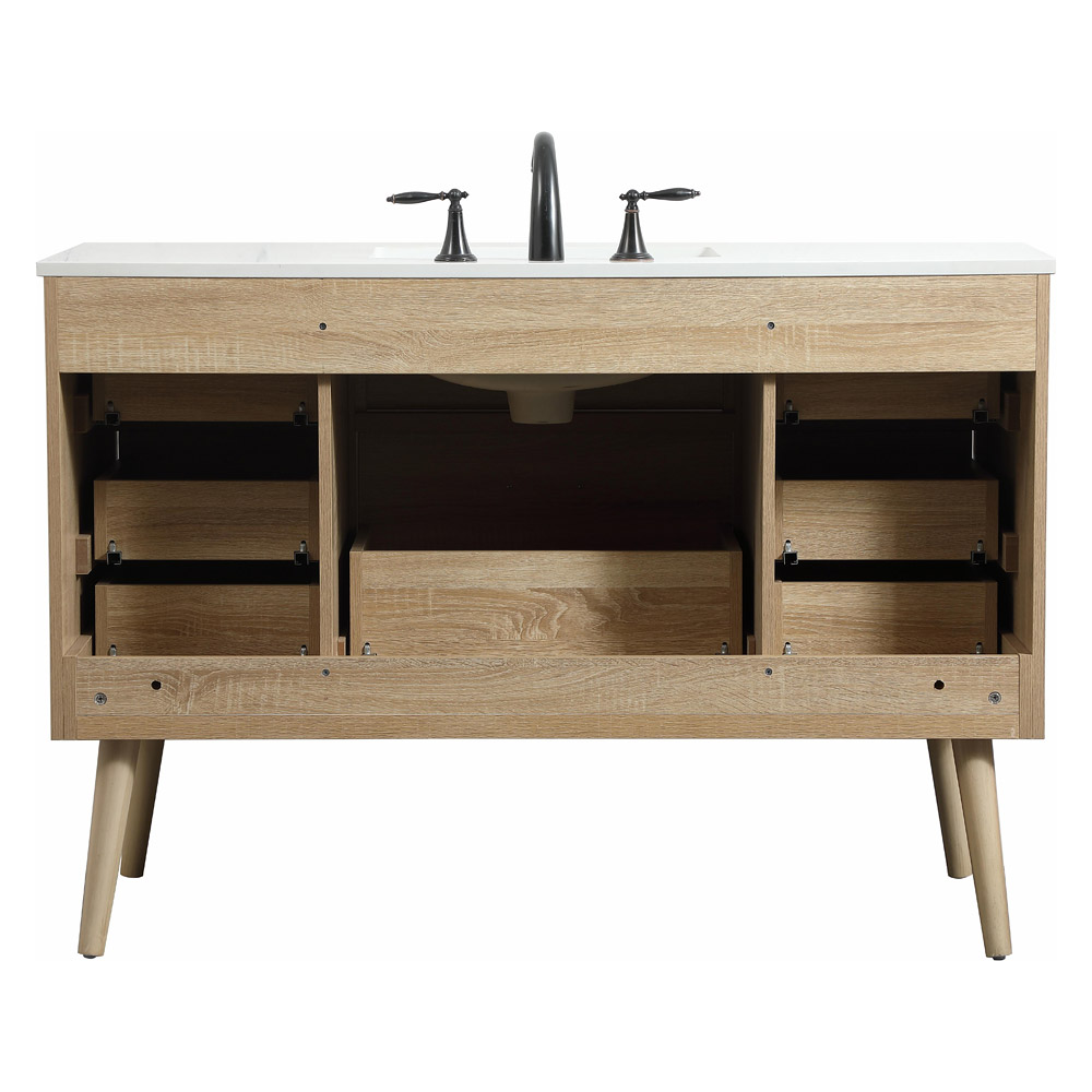 Elegant Bathroom Vanity - Mango Wood (VF41048MW)