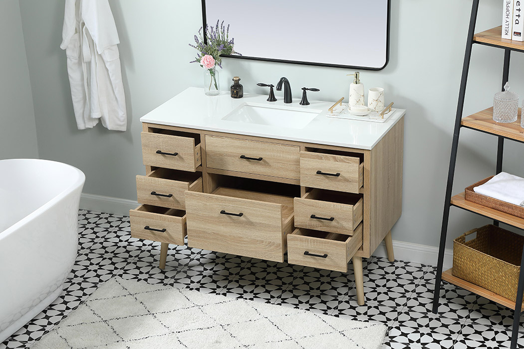 Elegant Bathroom Vanity - Mango Wood (VF41048MW)