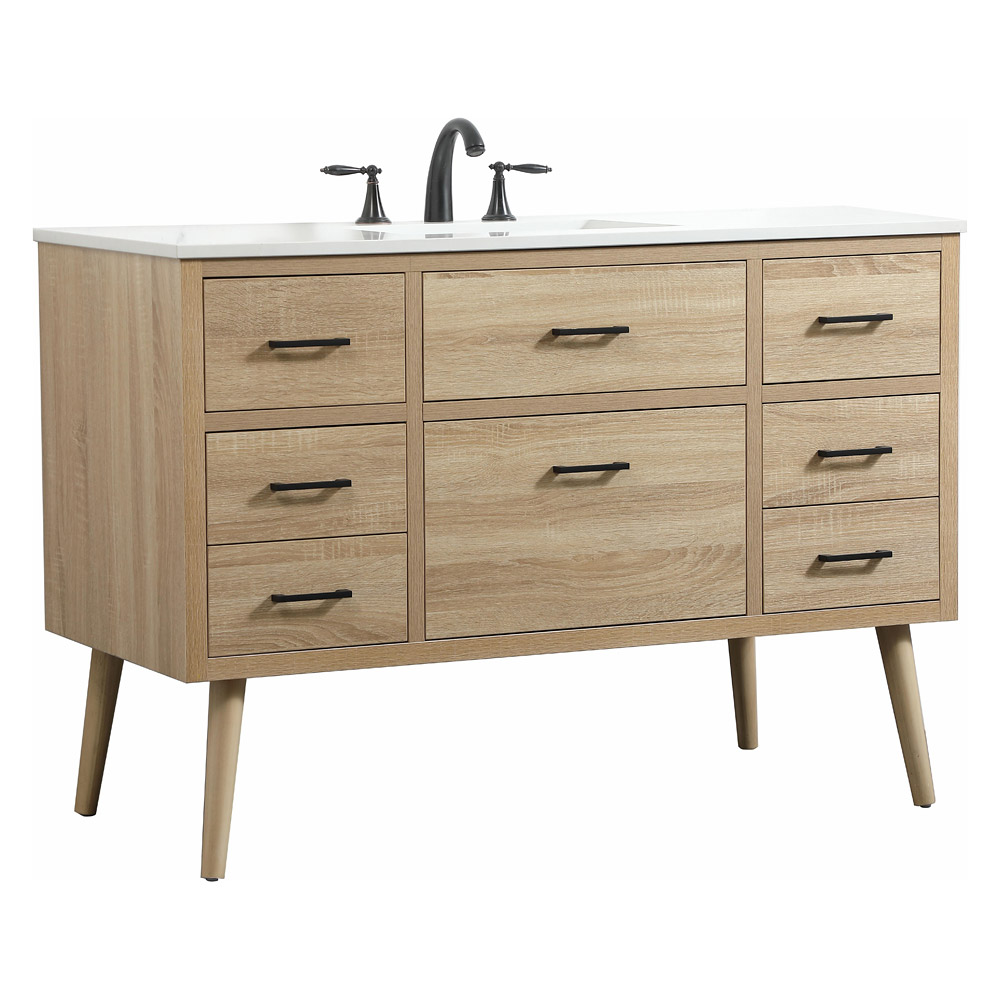 Elegant Bathroom Vanity - Mango Wood (VF41048MW)