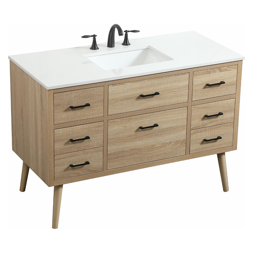 Elegant Bathroom Vanity - Mango Wood (VF41048MW)