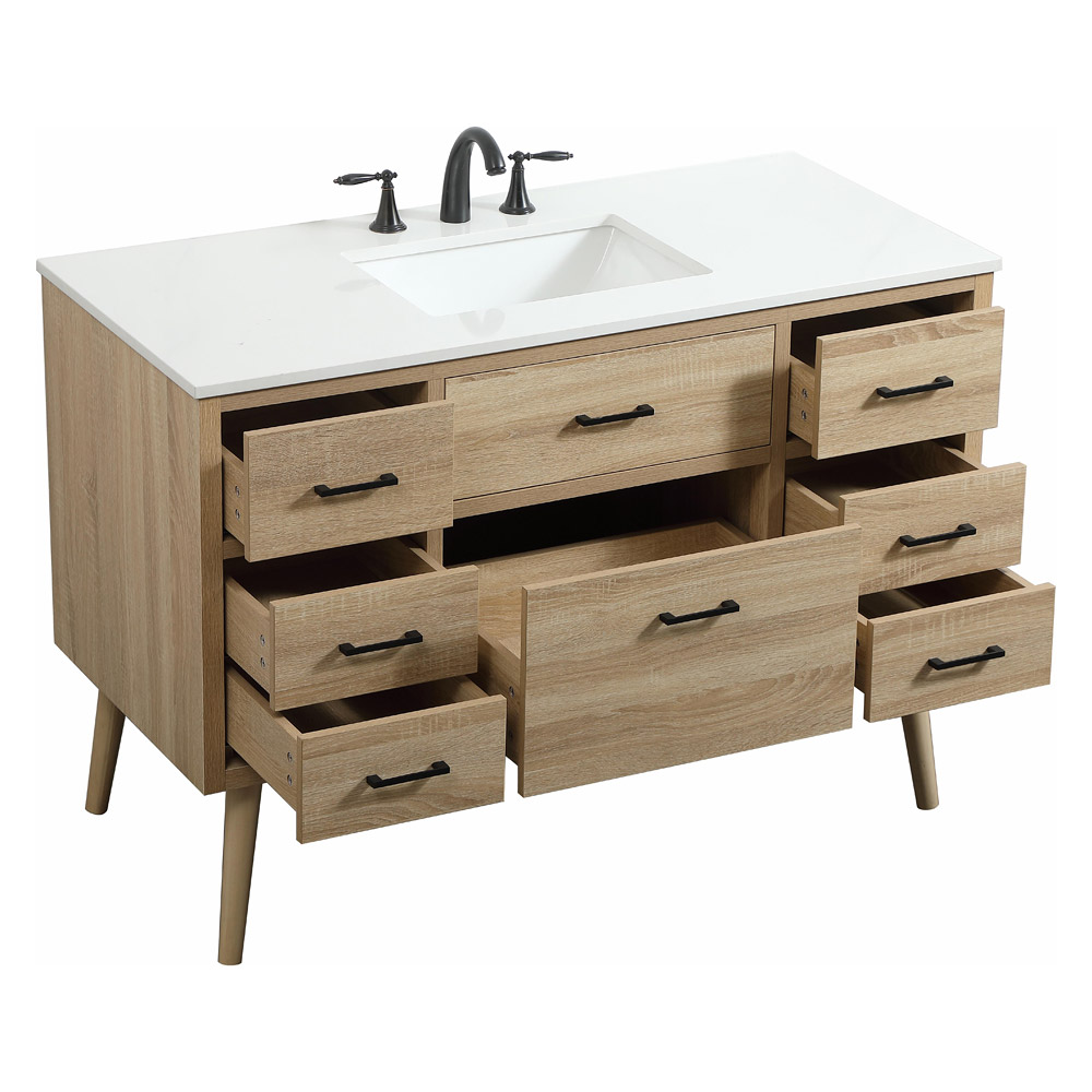 Elegant Bathroom Vanity - Mango Wood (VF41048MW)