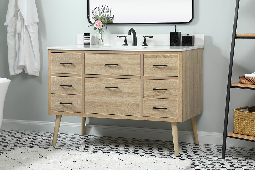 Elegant Bathroom Vanity - Mango Wood (VF41048MW-BS)