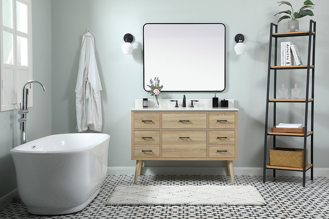 Elegant Bathroom Vanity - Mango Wood (VF41048MW-BS)