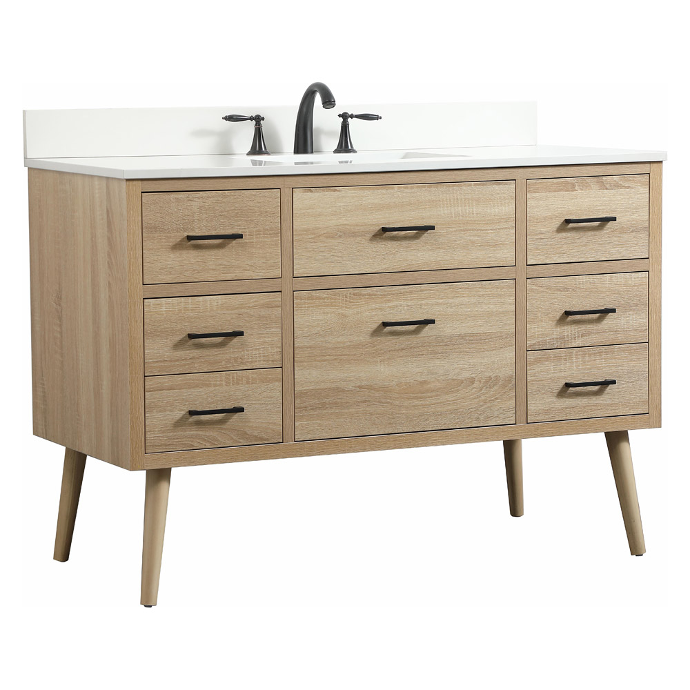 Elegant Bathroom Vanity - Mango Wood (VF41048MW-BS)