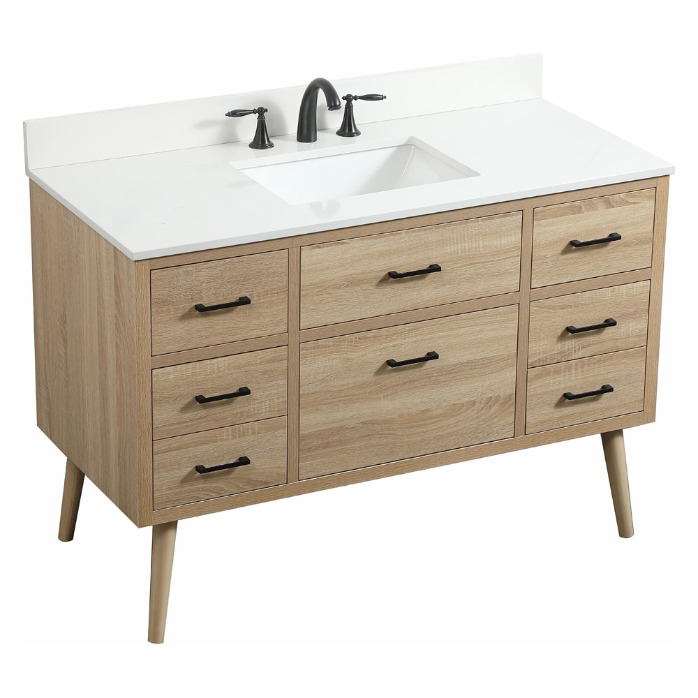 Elegant Bathroom Vanity - Mango Wood (VF41048MW-BS)