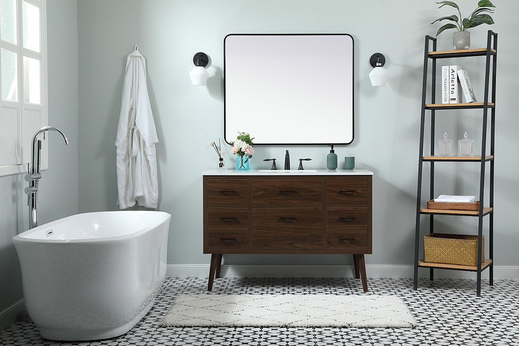 Elegant Bathroom Vanity - Walnut (VF41048MWT)