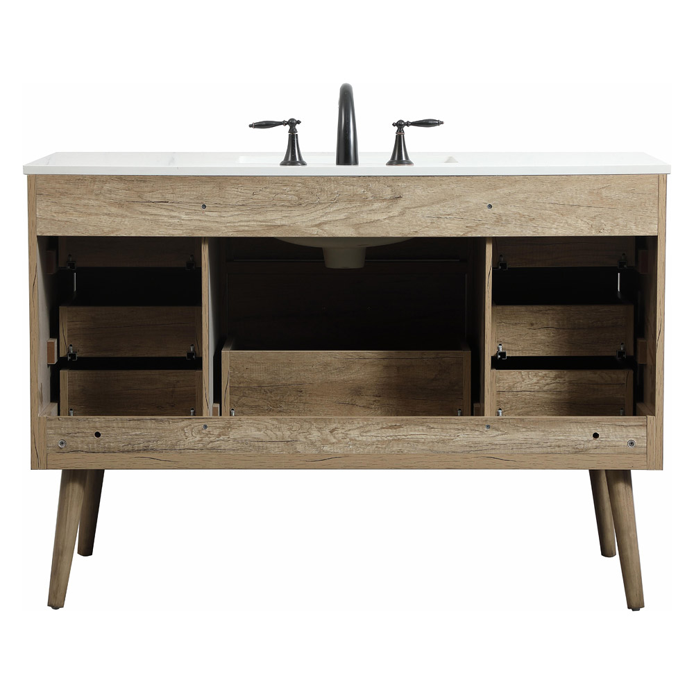 Elegant Bathroom Vanity - Natural Oak (VF41048NT)