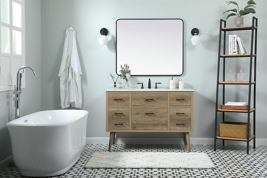 Elegant Bathroom Vanity - Natural Oak (VF41048NT)