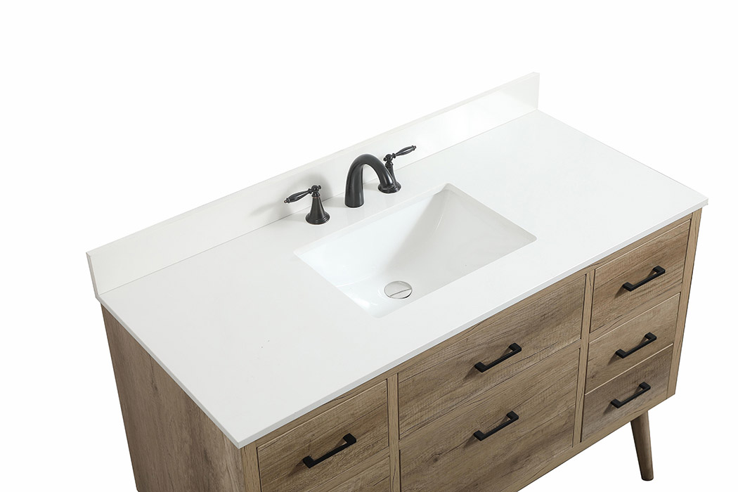 Elegant Bathroom Vanity - Natural Oak (VF41048NT-BS)