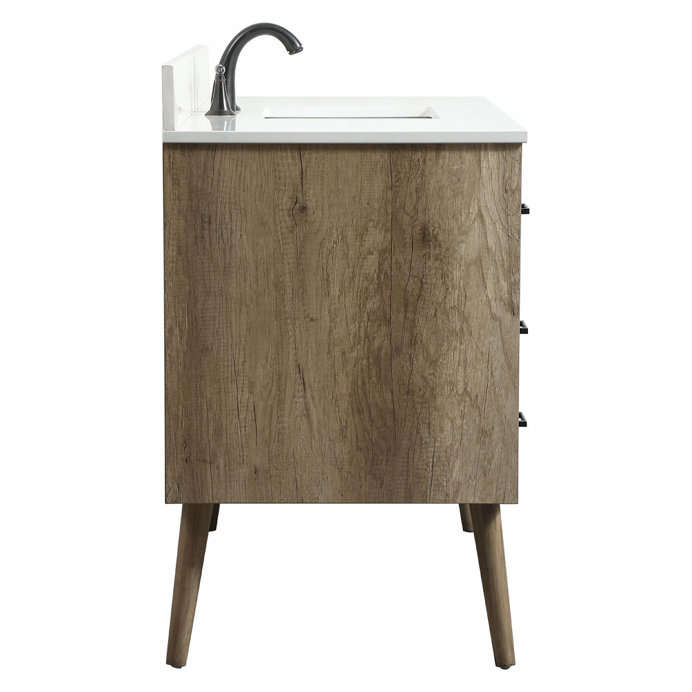 Elegant Bathroom Vanity - Natural Oak (VF41048NT-BS)